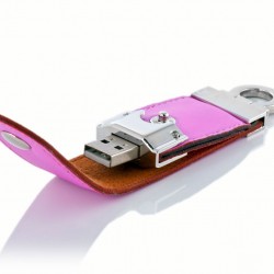 Deri Kaplama Metal USB Bellek 03
