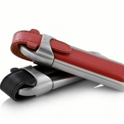 Deri Kaplama Metal USB Bellek 04