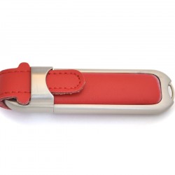 Deri Kaplama Metal USB Bellek 04