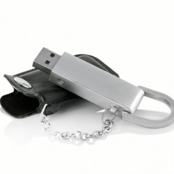 Deri Kaplama Metal USB Bellek 05