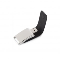 Deri Kaplama Metal USB Bellek 02