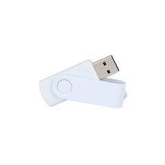 Elit Swivel USB Flash Bellek Beyaz
