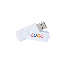 Elit Swivel USB Flash Bellek Beyaz
