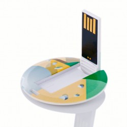 Yuvarlak Kart Şeklinde USB Bellek