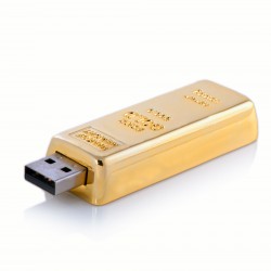 Altın Külçe Şeklinde USB Flash Bellek